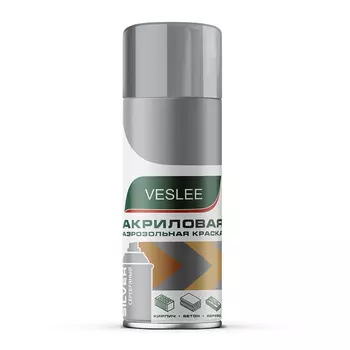 Краска Veslee серебряная 520 мл