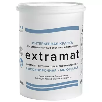 Краска Vincent экстраматовая Шелковисто-матовая База А 0.9л