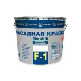 Краска плиолитовая всесезонная матовая Vincent F-1 Base c 0.7л