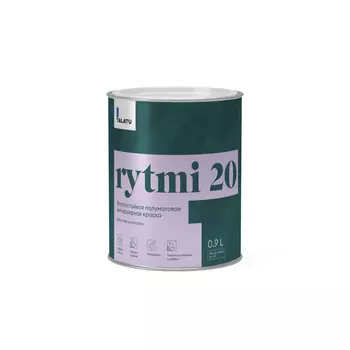 Краска влагостойкая полуматовая Talatu Rytmi 20 0,9 л