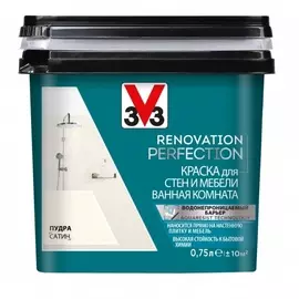 Краска водно-дисперсионная V33 Renovation Perfection для ванной 0,75 л