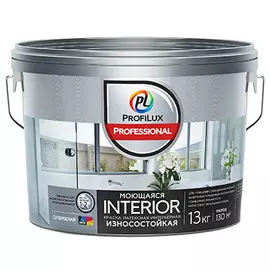 Краска водоэмульсионная ProfiLux Professional Interior База 3 латексная моющаяся 13 кг