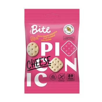 Крекеры Take a Bite сыр-сливки-лук, 60 г