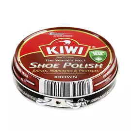 Крем для обуви Kiwi Shoe Polish коричневый 50 мл