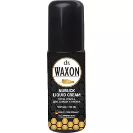 Крем-краска для замши и нубука Dr. Waxon Nubuck Liquid Cream черная 100 мл