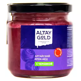Крем-мед Altay Gold с черникой, 125 г