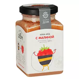 Крем-мед Медовый дом с малиной 300 г