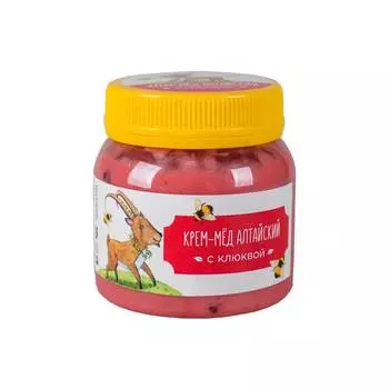 Крем-мед Алтайвита Алтайский с клюквой, 300 г