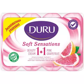 Крем-мыло Duru Soft Sensations Грейпфрут 4x90 г