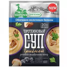 Крем-суп Bionova протеиновый грибной, 20 г