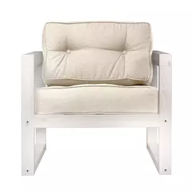 Кресло AS Алекс 80x73x65 беленый дуб/белый