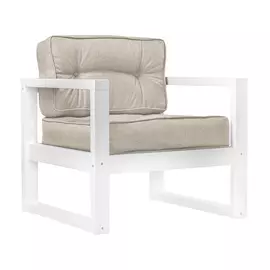 Кресло AS Алекс 80x73x65 белый/крем