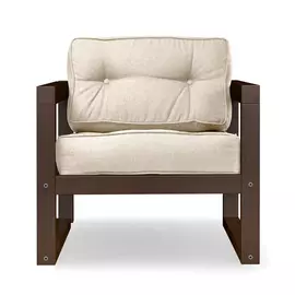 Кресло AS Алекс 80x73x65 орех/белый