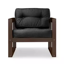 Кресло AS Алекс 80x73x65 орех/черный