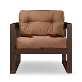 Кресло AS Алекс 80x73x65 орех/коричневый