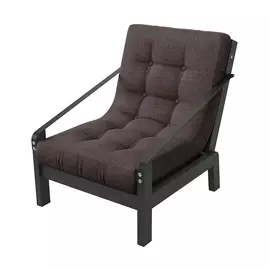 Кресло AS Лэсси 75x101x88.5 венге/даркбраун