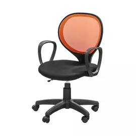 Кресло Dikline "Орфан" ткань оранжевая/черная