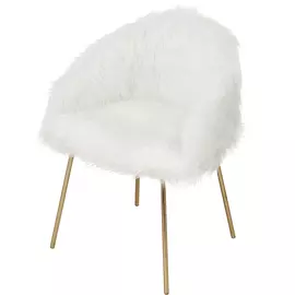 Кресло Dowell белое 46х55х83 см