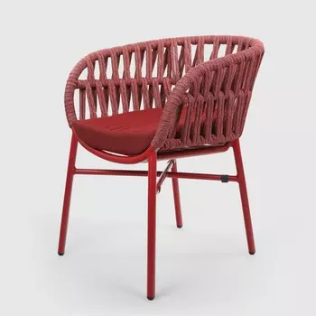 Кресло Drigani Drop красное 59х57х76 см