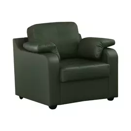 Кресло ФС Надия натуральная кожа 89x88x88 зелено-матовый