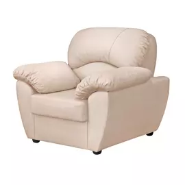 Кресло ФС Нона натуральная кожа кремовое 104x93x95