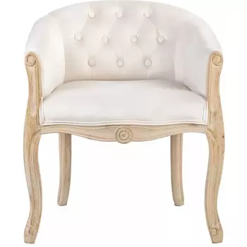 Кресло Glasar бежевое 61х61х71 см