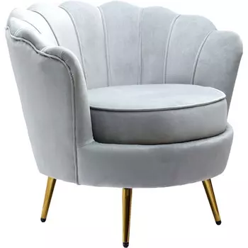 Кресло Glasar Флоренция серое 78х77х65 см