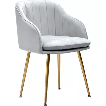 Кресло Glasar серое 55х56х78 см