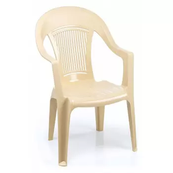 Кресло Элластик пласт Элластик бежевое 57х57х90 см