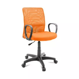 Кресло компьютерное Dikline Лайт сетка оранжевая