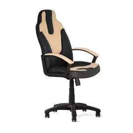 Кресло компьютерное TC черно-бежевый 124х60х47 см