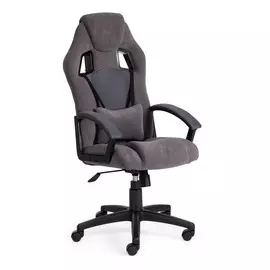 Кресло компьютерное TC Driver флок/ткань серый