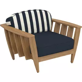 Кресло лаунж 770 х 1110 х 955 тик марина/темно-синий - RF.12.36.086