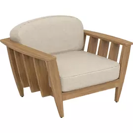 Кресло лаунж 770 х 1110 х 955 тик бежевый - RF.12.36.078