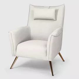 Кресло Liyasi Лили светло-серое 79х83х103 см