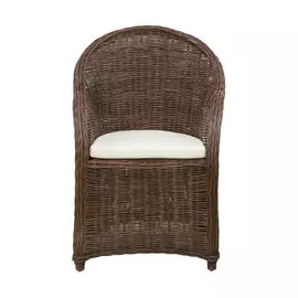 Кресло Rattan grand aktau c подушкой medium brown