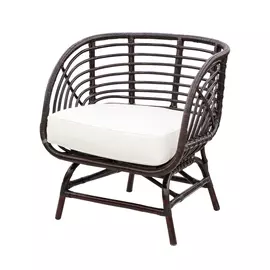 Кресло Rattan grand new york с подушкой dark brown