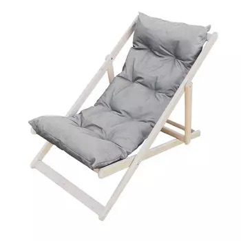 Кресло-шезлонг Симфония элит складное серое