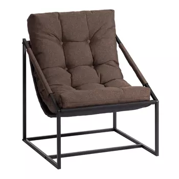 Кресло TC Charli / Чарли без подлокотника рогожка, коричневый, 3М7-147, 70х70х84 см