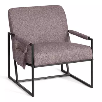 Кресло TC Charli LUX/Чарли Люкс велюр/букле, VT shape wood rose, 70х80х82 см