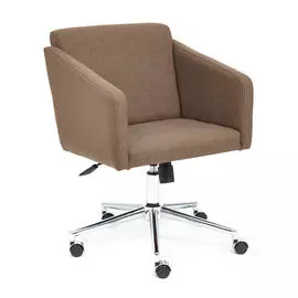 Кресло ТС 61х39х98 см ткань хром коричневый