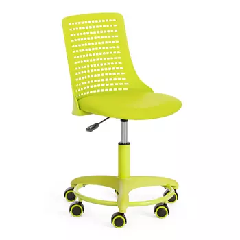 Кресло ТС из кожзаменителя салатовое