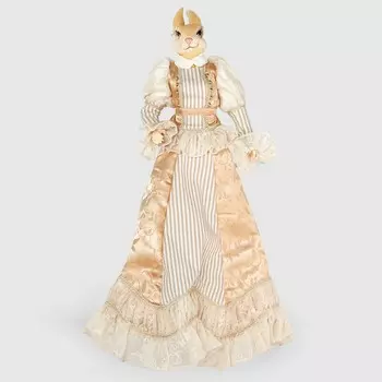 Кролик леди Goodwill декор в золотом 60 см