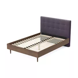 Кровать AS Альбина 160x200 орех/плум