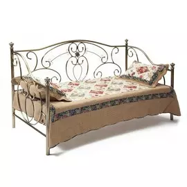 Кровать металлическая TC 120х94х208 см коричневая