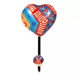 Крючок Blumen haus керамический в виде сердца "Родос"