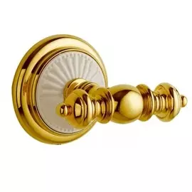 Крючок двойной Boheme Bianco Palazzo золотой 9х9х7 см