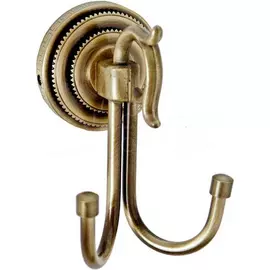 Крючок двойной Boheme Medici бронзовый 7х7,5х10 см