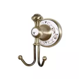 Крючок двойной Boheme Provanse бронзовый 7х10х11,5 см