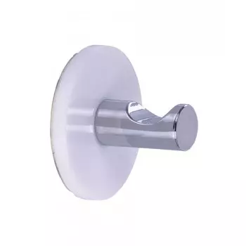 Крючок Ridder круглый самоклеящийся белый